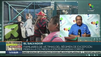 Familiares de presos en El Salvador solicitan habeas corpus
