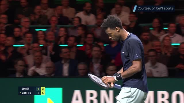 Sinner overcomes Rotterdam specialist Monfils