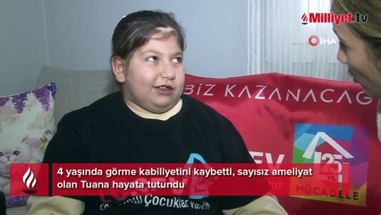 Kanser değil, minik Tuana kazandı