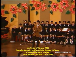 Le Stelle di Natale 1982 Vittorio Betti presenta la premiazione allievi della SMIPAR di Pisa
