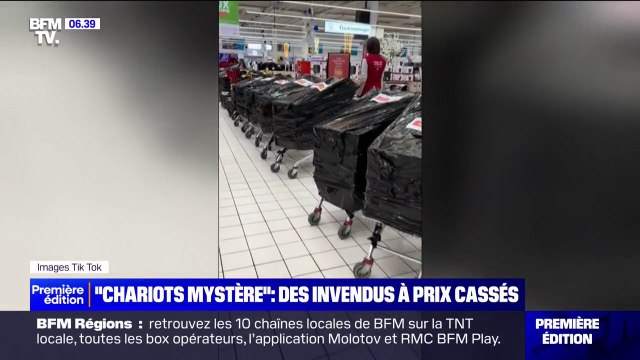 Les chariots mystère , ces caddies remplis d'invendus à prix cassés affolent les clients d'Auchan