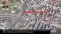 Après la Rochelle, tentative d'attaque cette nuit au commissariat central de Lyon, par un homme armé qui a défoncé en voiture l'entrée du parking