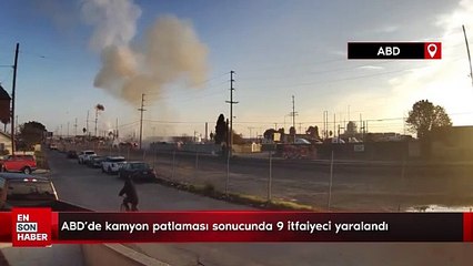 ABD'de kamyon patlaması sonucunda 9 itfaiyeci yaralandı