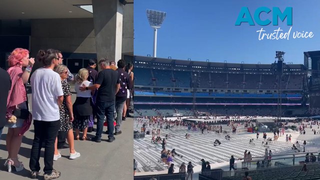 Swifties arrive at MCG