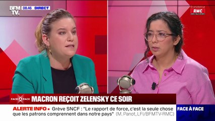 Mathilde Panot favorable au soutien de la France à l'Ukraine "autant de temps qu'il le faudra"