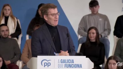 Feijóo pide el voto para que las "tinieblas" no lleguen a Galicia