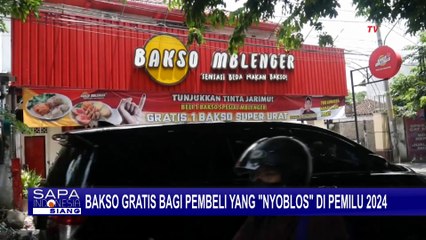 Warung Ini Berikan Seporsi Bakso Gratis untuk Pembeli yang Sudah Nyoblos