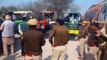 Farmer movement in Hanumangarh district, situation of lathi charge, farmers and policemen clashed