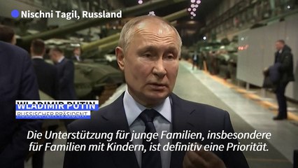 Putin fordert Russen zum Kinderkriegen auf