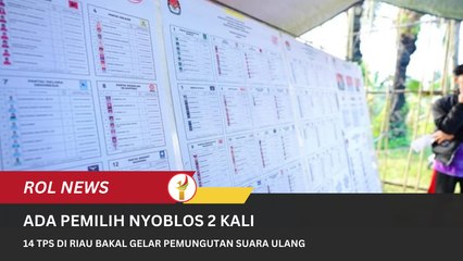 Ada Pemilih Nyoblos 2 Kali, 14 TPS Di Riau Bakal Gelar Pemungutan Suara Ulang