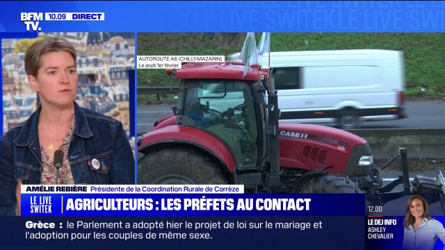 Crise agricole: Les préfets sont à notre écoute, mais on a l'impression qu'après, ça bloque , affirme Amélie Rebière (Coordination rurale)