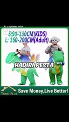 Hadiri pesta tema dengan gaya luar biasa! Kostum dinosaurus nyaman dan berkualitas tinggi 