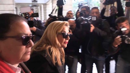 María del Monte llega a los juzgados por el violento asalto a su casa en agosto