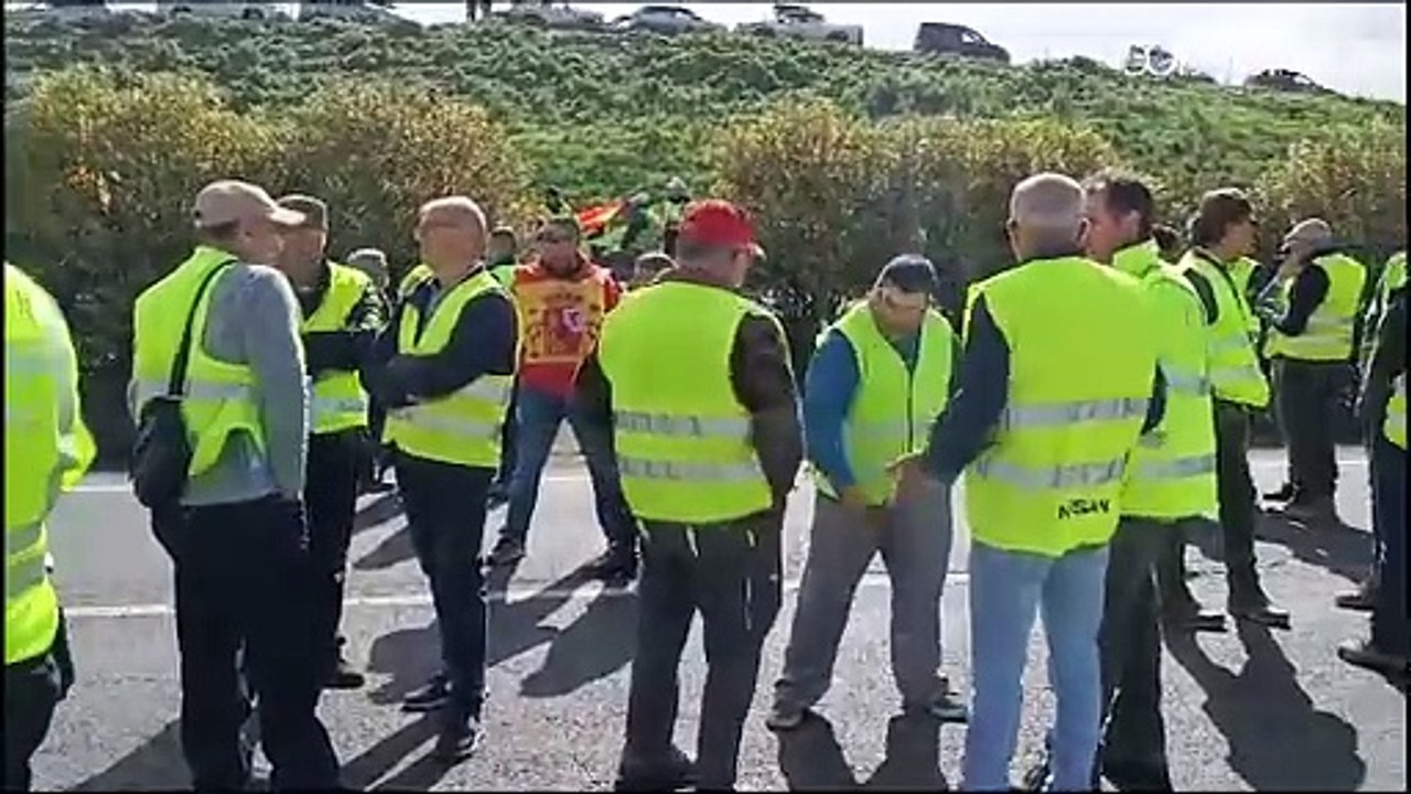 Corte de la A-4 a su paso por Aldea Quintana
