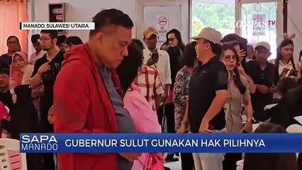 Olly Dondokambey Dan Istri Gunakan hak Pilih Pada Pemilu 2024