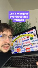 Les 5 marques préférées des francais…