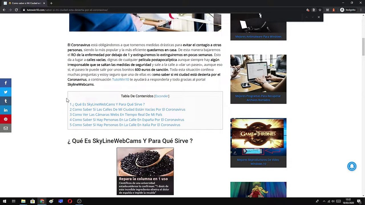 #CORONAVIRUS CÁMARAS para SABER si TU CIUDAD está VACÍA ¿ Está Tu CIUDAD DESIERTA ? 