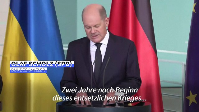 Scholz: Wir stehen weiter fest an der Seite der Ukraine