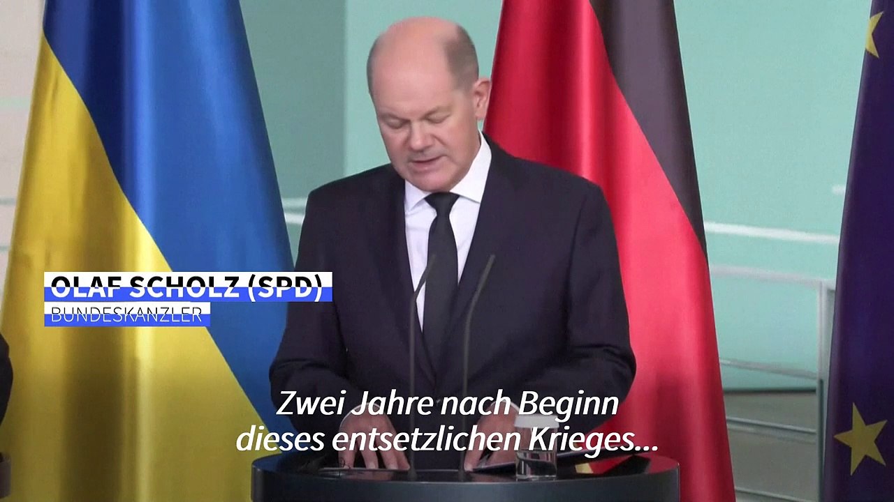 Scholz: 'Wir stehen weiter fest an der Seite der Ukraine'