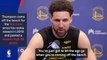 Warriors star Thompson reacts to being benched for first time since 2012