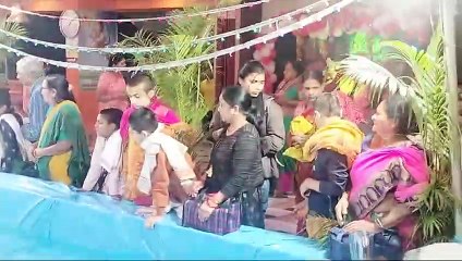 श्रीश्रीविद्याधाम में मां पराम्बा ललिता महात्रिपुर सुंदरी का नौका विहार