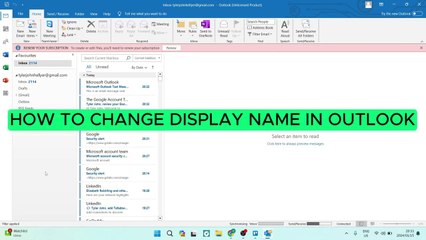 How to Change Display Name in Outlook in 2026