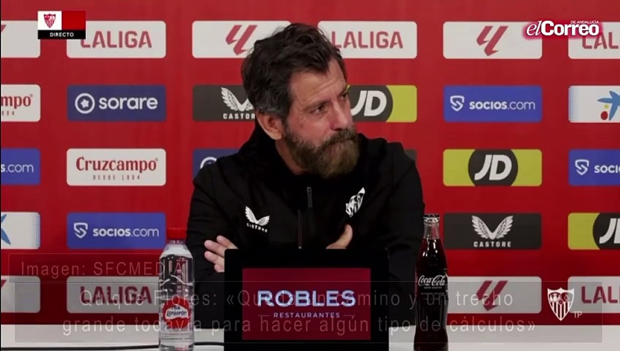 Quique Flores: «Queda un camino y un trecho grande todavía para hacer algún tipo de cálculos»