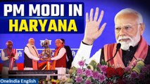 PM Narendra Modi Inaugurate Mega Development Projects Worth Rs 9750 Crore in Haryana | Oneindia News