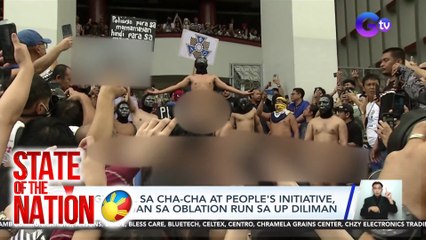 Pagtutol sa cha-cha at people's initiative, panawagan sa Oblation Run sa UP Diliman | SONA