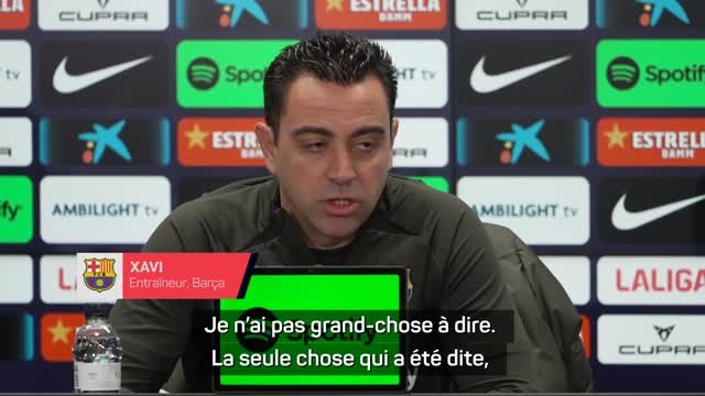 Barça - Xavi n'a pas grand-chose à dire sur Mbappé