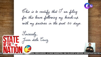 STATE OF THE NATION PART 2: Heartbreak Leave Bill | Halos 10 toneladang isda, nalambat | atbp