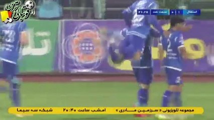گل اول بازی استقلال و صنعت‌نفت