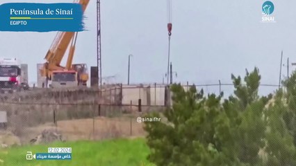 Egipto construye junto a Gaza una zona en la que podría albergar a desplazados palestinos