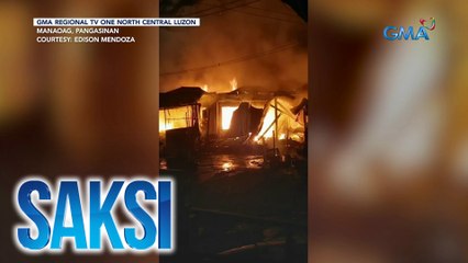 8 tindahan ng religious items sa gilid ng Manaoag Church, nasunog | Saksi