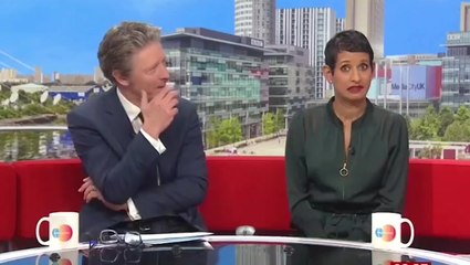 Awkward moment BBC Charlie Stayt tells 87-year-old guest to ‘stop talking’ as Naga Munchetty calls him ‘rude’