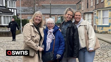 Family surprise nan - a lifelong Coronation Street fan - with a day trip to visit the set