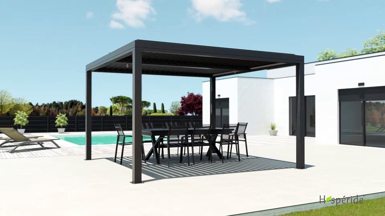Découvrez notre pergola bioclimatique Majaé - Mobilier de jardin Hespéride