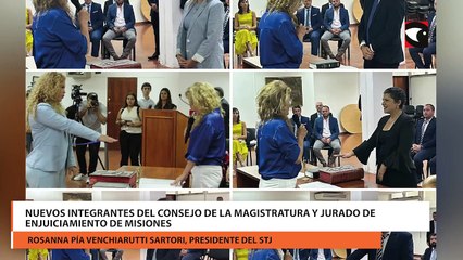 Nuevos integrantes del Consejo de la Magistratura y Jurado de Enjuiciamiento de Misiones