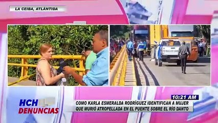¡Lamentable! Mujer perece arrollada por rastra en puente de La Ceiba