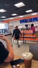 Dunkin employee flips out on a customer