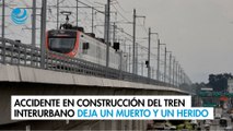 Accidente en construcción del Tren Interurbano deja saldo de un muerto y un herido