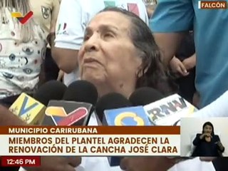 Falcón | Gob. Víctor Clark entregó recuperada la cancha José Clara del I.E. Paraguaná