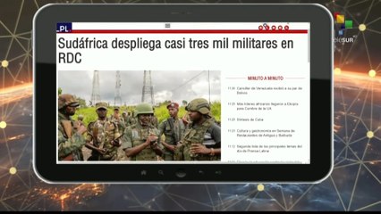 Escala del día: Sudáfrica despliega tres mil militares en RDC