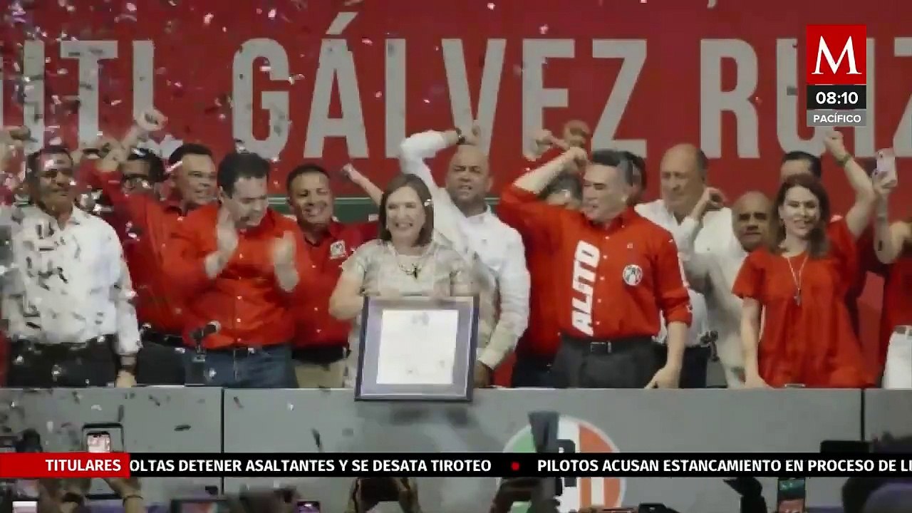 Xóchitl Gálvez oficializa candidatura a la Presidencia en 2024 con el PRI