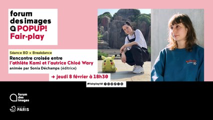 Rencontre croisée BD et breakdance entre l’athlète Kami et l’autrice Chloé Wary