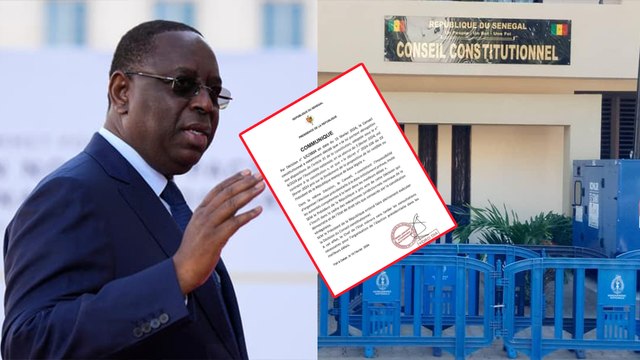 Présidentielle : Macky Sall répond officiellement au Conseil Constitutionnel