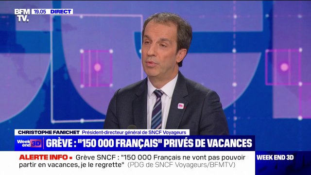 Départs en vacances: Nous ne sommes pas au rendez-vous , déplore Christophe Fanichet (directeur général de SNCF Voyageurs)