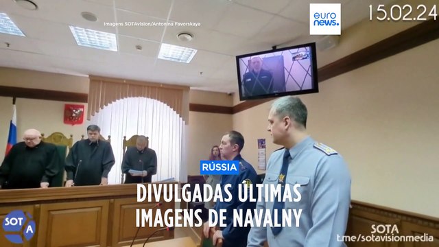 Últimas imagens de Navalny foram captadas na quinta-feira durante audiência