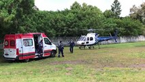 Em estado grave, vítima de capotamento em Vera Cruz é trazida de helicóptero para Cascavel