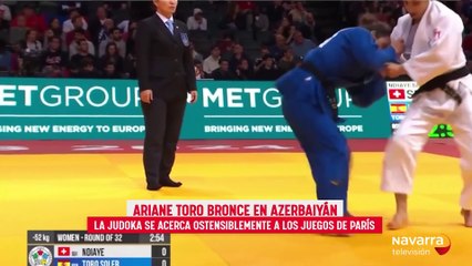 La judoka Ariane Toro, bronce en Azerbaiyán